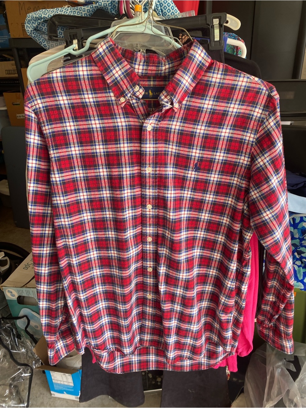 Polo by Ralph Lauren Red Plaid Button-Down Shirt